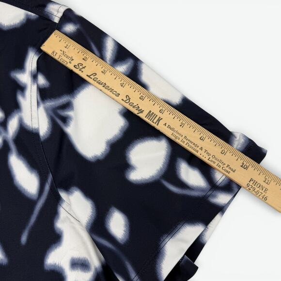 G FORE Blur Floral Tech Jersey Polo Mens XXL Performance Golf UPF 50 New - Picture 9 of 12